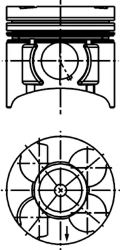 Поршень KOLBENSCHMIDT 40391600