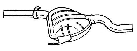 Средний глушитель выхлопных газов SIGAM 12468