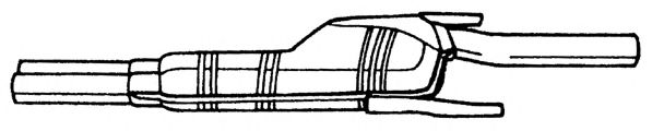 Средний глушитель выхлопных газов SIGAM 15413