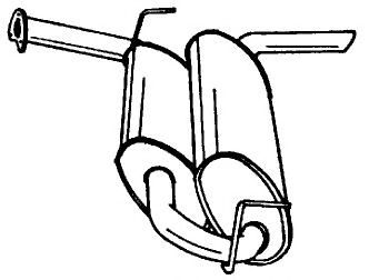 Глушитель выхлопных газов конечный SIGAM 16639