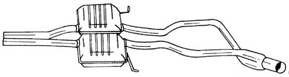 Средний глушитель выхлопных газов SIGAM 25476