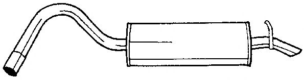 Глушитель выхлопных газов конечный MTS 61750