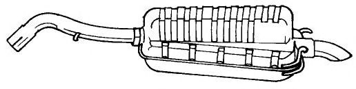 Глушитель выхлопных газов конечный SIGAM 25697