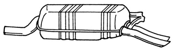 Глушитель выхлопных газов конечный SIGAM 35623