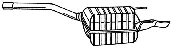 Глушитель выхлопных газов конечный MTS 60153