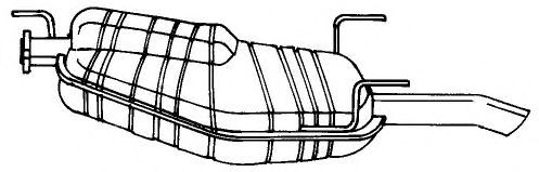 Глушитель выхлопных газов конечный SIGAM 40692