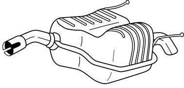 Глушитель выхлопных газов конечный SIGAM 41633