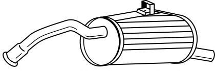 Глушитель выхлопных газов конечный MTS 60718