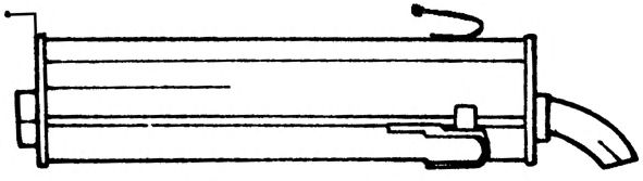 Глушитель выхлопных газов конечный ANSA 210495