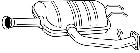 Средний глушитель выхлопных газов BOSAL 200979