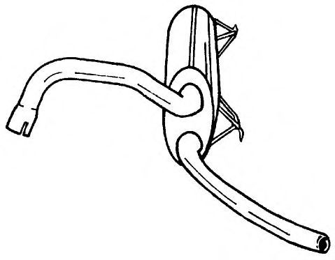 Глушитель выхлопных газов конечный TESH 230292