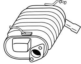 Глушитель выхлопных газов конечный SIGAM 70615