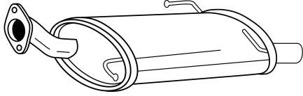 Глушитель выхлопных газов конечный MTS 60647