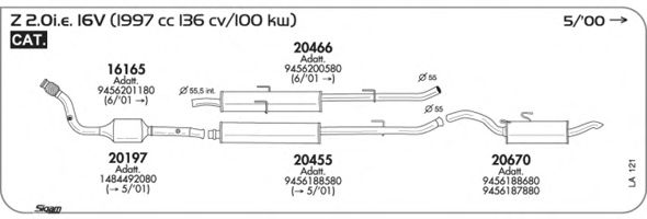 Система выпуска ОГ SIGAM LA121