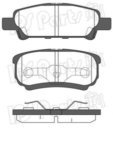 Комплект тормозных колодок, дисковый тормоз IPS Parts IBR-1088