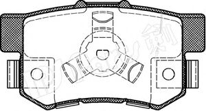 Комплект тормозных колодок, дисковый тормоз IPS Parts IBR-1403