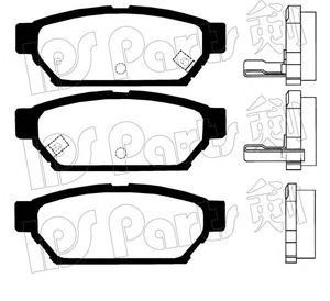 Комплект тормозных колодок, дисковый тормоз IPS Parts IBR-1504