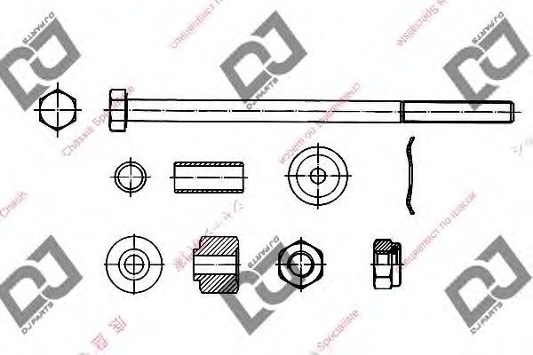 Тяга / стойка, стабилизатор DJ PARTS DL1307