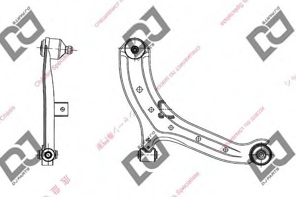 Рычаг независимой подвески колеса, подвеска колеса DJ PARTS DA1055