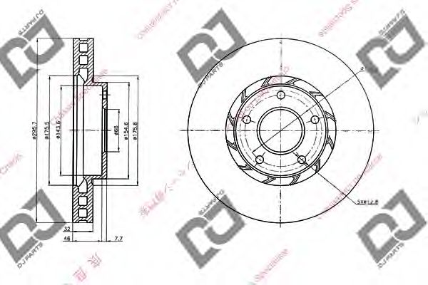 Тормозной диск DJ PARTS BD2060