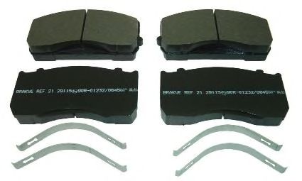 Комплект тормозных колодок, дисковый тормоз AIR FREN 21.29115