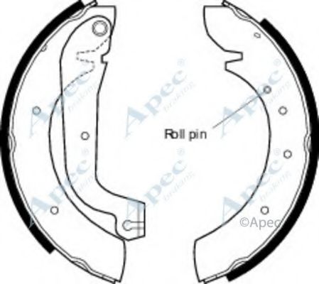 Тормозные колодки APEC braking SHU458
