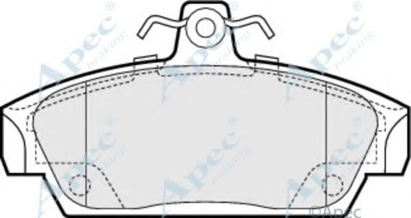 Комплект тормозных колодок, дисковый тормоз APEC braking PAD659