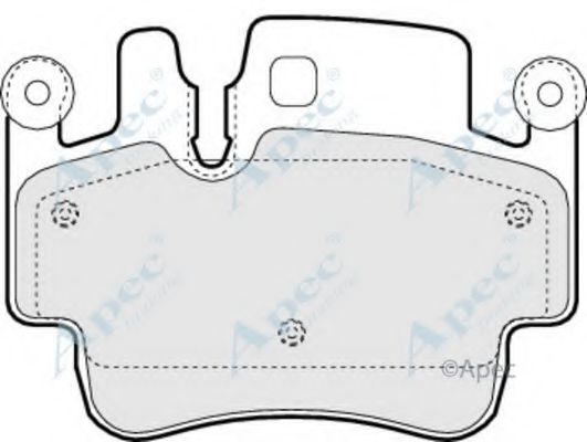 Комплект тормозных колодок, дисковый тормоз APEC braking PAD1423