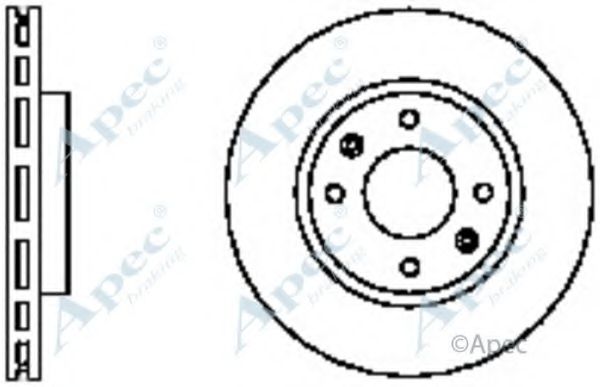 Тормозной диск APEC braking DSK2313