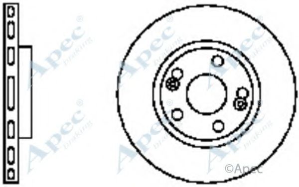 Тормозной диск APEC braking DSK834