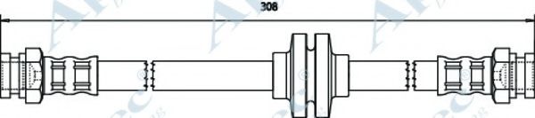 Тормозной шланг APEC braking HOS3615