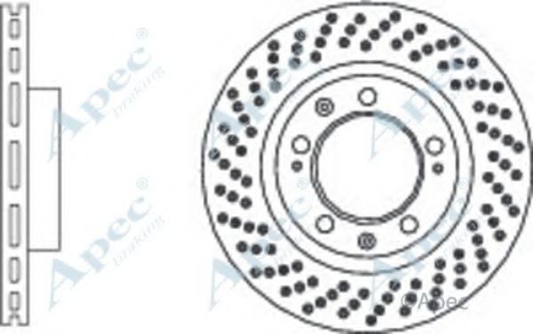 Тормозной диск APEC braking DSK3108