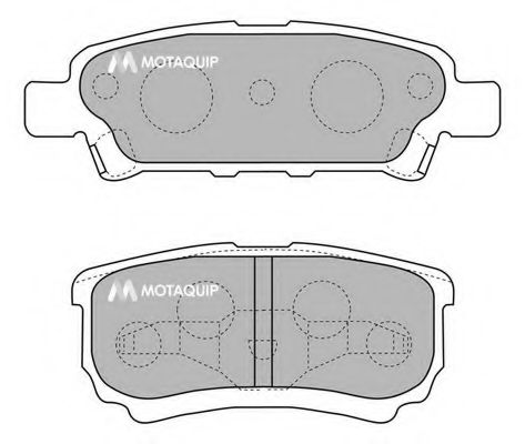 Комплект тормозных колодок, дисковый тормоз MOTAQUIP LVXL1218