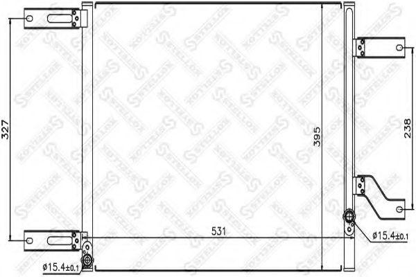 Конденсатор, кондиционер STELLOX 10-45393-SX