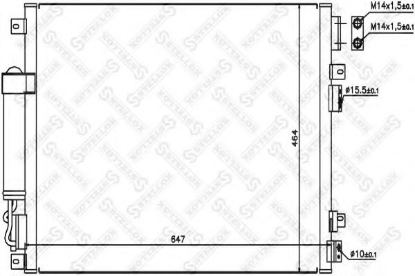 Конденсатор, кондиционер STELLOX 10-45414-SX