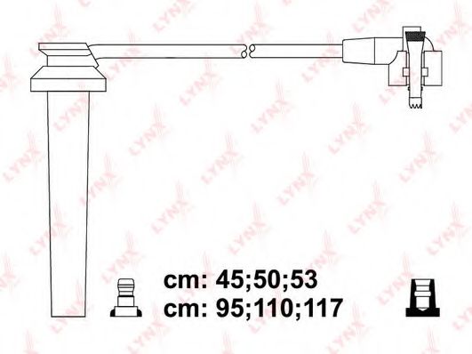 Комплект проводов зажигания LYNXauto SPC3025