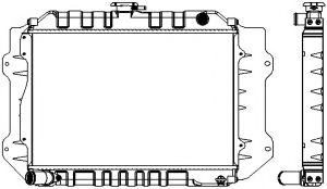 Радиатор, охлаждение двигателя SAKURA  Automotive 3461-1086