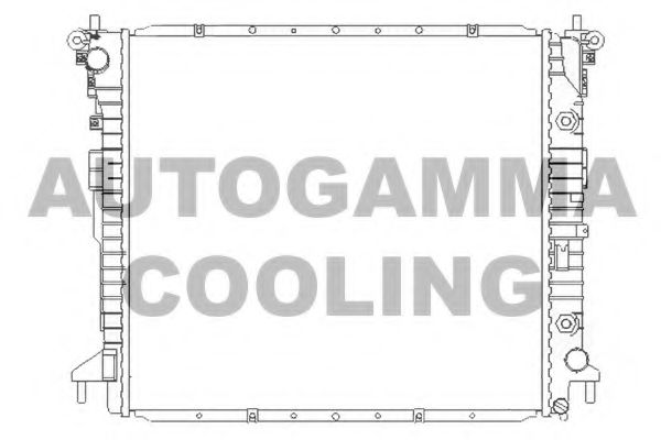 Радиатор, охлаждение двигателя AUTOGAMMA 104426