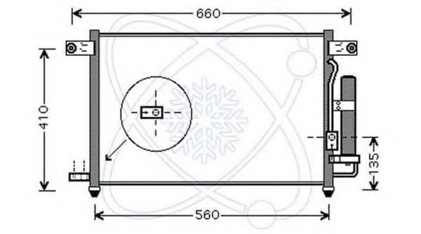 Конденсатор, кондиционер ELECTRO AUTO 30D0034