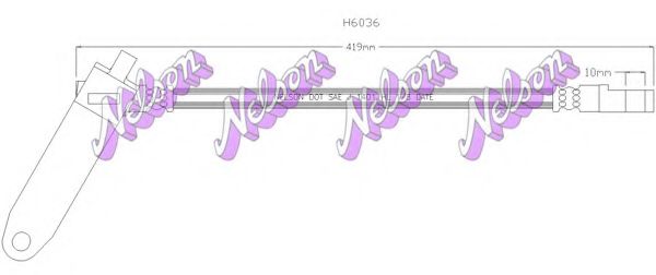 Тормозной шланг Brovex-Nelson H6036
