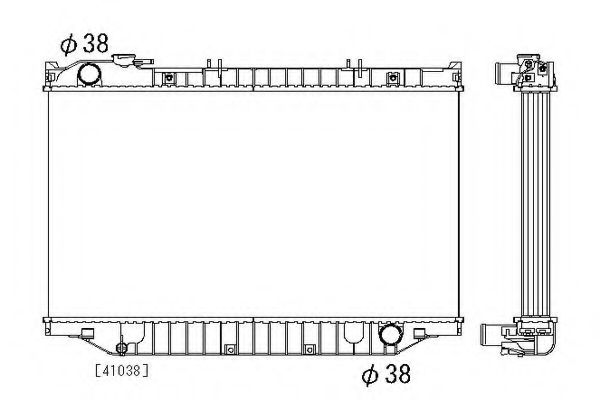 Радиатор, охлаждение двигателя AURADIA 102366