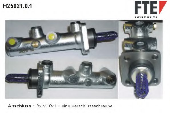 Главный тормозной цилиндр FTE H25921.0.1