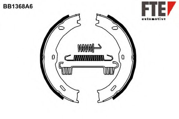 Комплект тормозных колодок, стояночная тормозная система FTE BB1368A6
