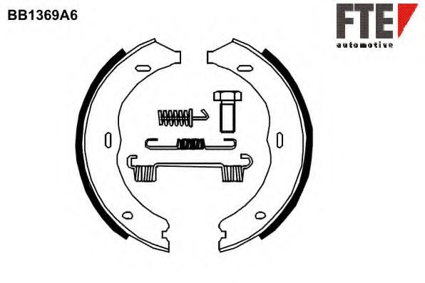 Комплект тормозных колодок, стояночная тормозная система FTE BB1369A6