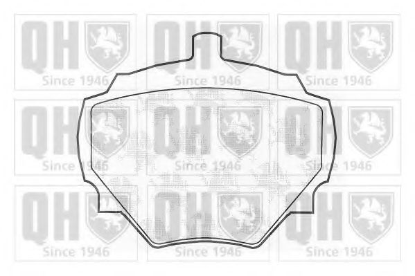 Комплект тормозных колодок, дисковый тормоз QUINTON HAZELL 20344