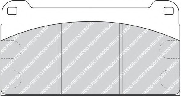 Комплект тормозных колодок, дисковый тормоз FERODO FCV958