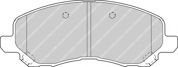 Комплект тормозных колодок, дисковый тормоз FERODO FDB1621