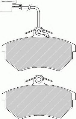 Комплект тормозных колодок, дисковый тормоз FERODO 21366