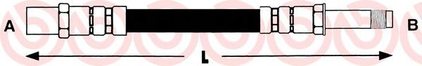 Тормозной шланг BREMBO T 85 033