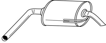 Глушитель выхлопных газов конечный AKS DASIS SG26677